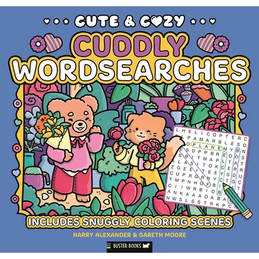 Cute & Cozy: Cuddly Wordsearches: Includes Snuggly Coloring Scenes