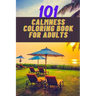 101 calmness coloring book for adults: A stress relief coloring book to calm your mind - adults coloring beautiful designs of beach, cozy houses, flow