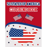50 States Of America Coloring Book: The 50 States Maps Of United States America Coloring Book Map of United States 50 US States With History Facts Pat