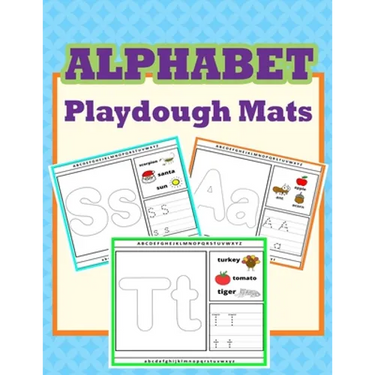 Alphabet Playdough Mats: Alphabet Activities to Practice Writing Letters, Alphabet Playdough Mats For Kids