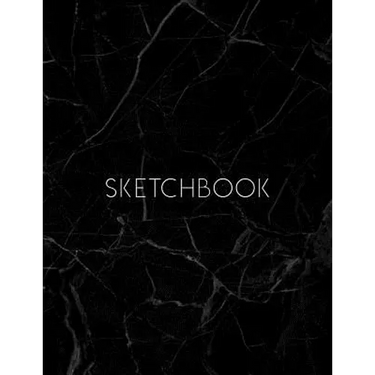 Sketchbook: Marble cover, sketchbook for Drawing, Coloring, Sketching and Doodling, 8.5 x 11 110 pages