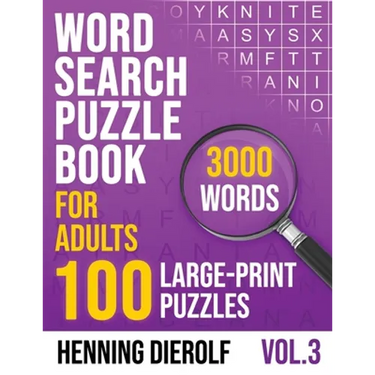Word Search Book for Adults: 100 Large-Print English Puzzles