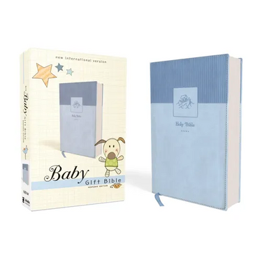 Niv, Baby Gift Bible, Holy Bible, Leathersoft, Blue, Red Letter, Comfort Print: Keepsake Edition