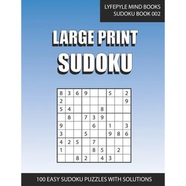 Large Print Sudoku: Easy Large Print Sudoku Book 002