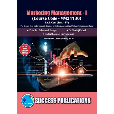 Marketing Management - I(S.Y.B.Com, S.P. College, Sem.-IV)