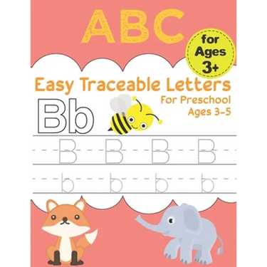 Easy Traceable Letters For Preschool Ages 3-5: Pen Control and Tracing