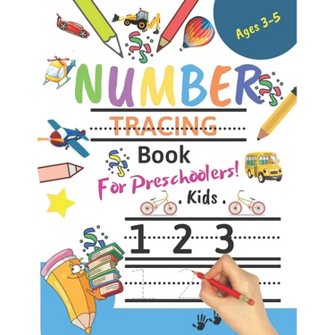 Number Tracing Book For Preschoolers! Kids age 3-5: Number tracing books for kids ages 3-5, Number tracing workbook, Number Writing Practice Book, Num