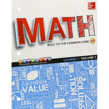 Glencoe Math, Course 1, Student Edition, Volume 1