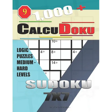 1,000 + Calcudoku sudoku 7x7: Logic puzzles medium - hard levels