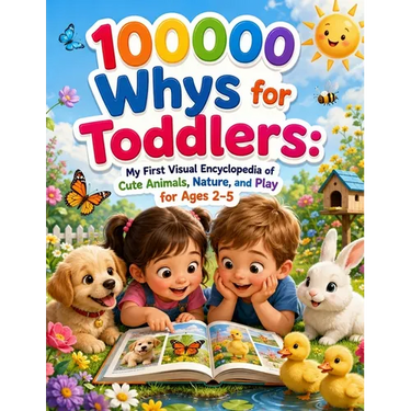 100000 Whys for Toddlers: My First Visual Encyclopedia of Cute Animals, Nature, and Play for Ages 2-5