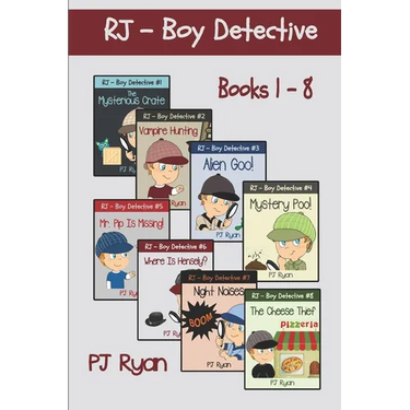 RJ - Boy Detective Books 1-8: Fun Short Story Mysteries for Children Ages 9-12