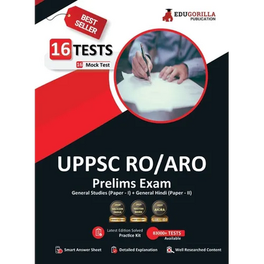 UPPSC RO/ARO Prelims Exam 2023 (English Edition) - Review Officer/Assistant Review Officer - 16 Mock Tests (2200 Solved MCQs) with Free Access to Onli