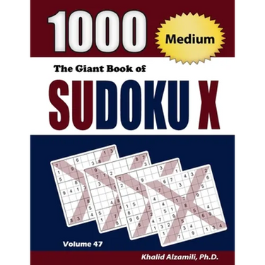 The Giant Book of Sudoku X: 1000 Medium Sudoku X Puzzles