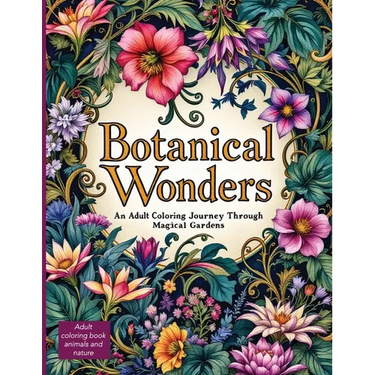 Botanical Wonders: Discover Enchanting Flora, Mythical Creatures, and Nature's Hidden Secrets in the intricate plant coloring pages in this Botanical