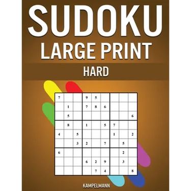 Sudoku Large Print Hard: 250 Hard Sudokus for Advanced Players, Includes Solutions - Large Print