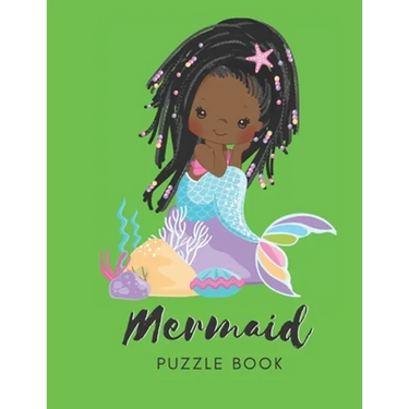 Mermaid Puzzle Book: Connect The Dots Puzzles - 30 Pages - Paperback - Made In USA - Size 8.5 x 11 - For Women