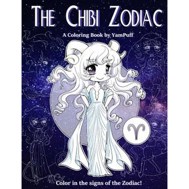 The Chibi Zodiac: A Kawaii Coloring Book by YamPuff featuring the Astrological Star Signs as Chibis