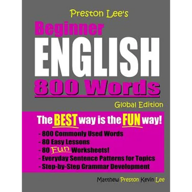 Preston Lee's Beginner English 800 Words Global Edition