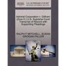 Admiral Corporation V. Gillham (Zora H.) U.S. Supreme Court Transcript of Record with Supporting Pleadings
