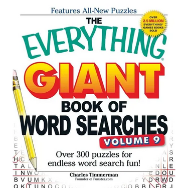 The Everything Giant Book of Word Searches, Volume 9: Over 300 Puzzles for Endless Word Search Fun!