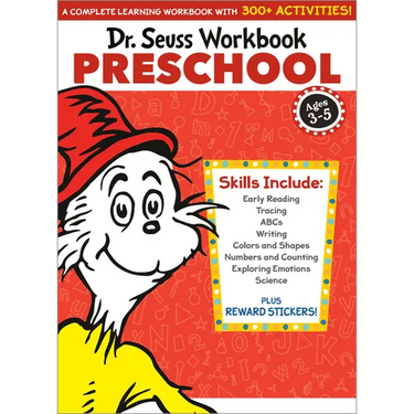 Dr. Seuss Workbook: Preschool: 300+ Fun Activities with Stickers and More! (Alphabet, Abcs, Tracing, Early Reading, Colors and Shapes, Numbers, Counti