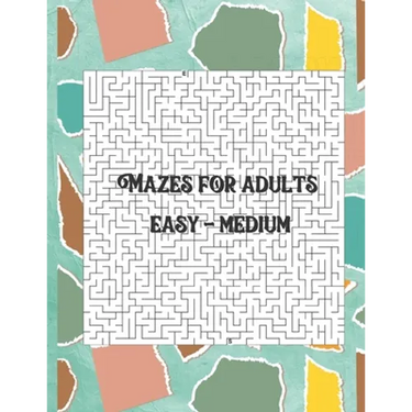 Mazes for adults: Easy - Medium level in large size book