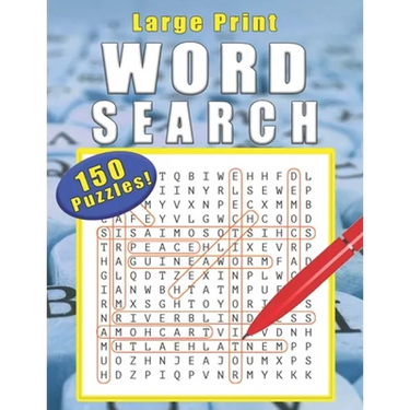 Wood Search Book: 150 puzzles with solutions, 8.5 x 11, soft cover, glossy finish