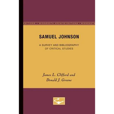 Samuel Johnson: A Survey and Bibliography of Critical Studies