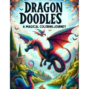 Dragon Doodles: A Magical Coloring Journey: Coloring Book