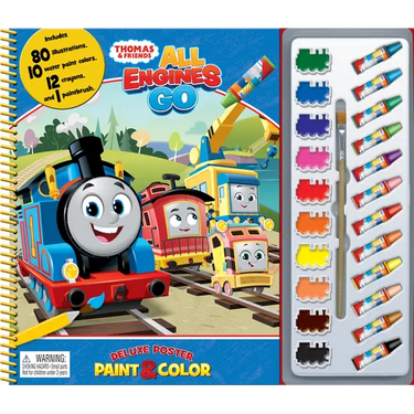 Mattel Thomas All Engines Deluxe Poster Paint & Color