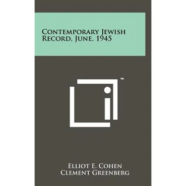 Contemporary Jewish Record, June, 1945