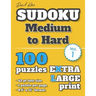 David Karn Sudoku - Medium to Hard Vol 1: 100 Puzzles, Extra Large Print, 42 pt font size, 1 puzzle per page