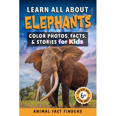 Learn All About Elephants: Color Photos, Facts, and Stories for Kids