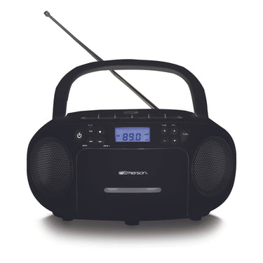 Portable CD/Cassette Boombox with AM/FM Radio