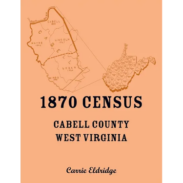 1870 Census, Cabell County, West Virginia