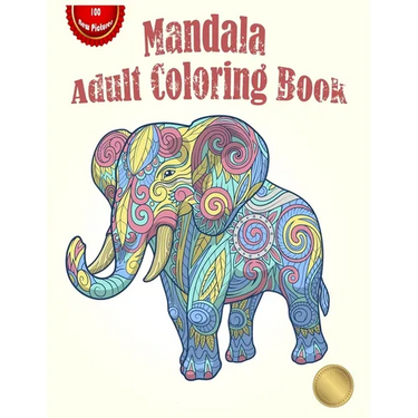 Mandala Adult Coloring Book: Coloring book for adults with 100 detailed mandalas for stress