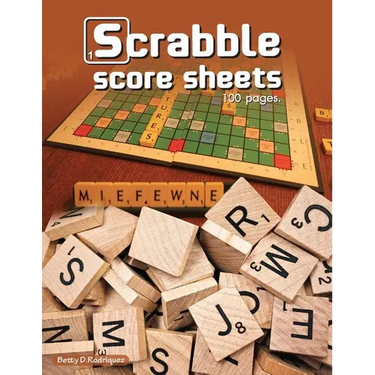 Scrabble Score Sheets: Enjoy leisure time with 100 pages crossword game for 2 Players