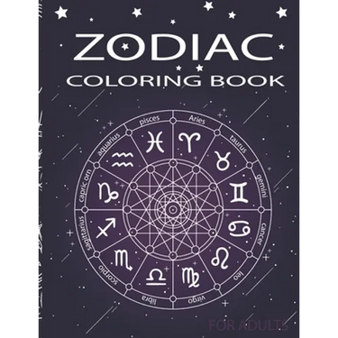 Zodiac Coloring Book for adults: Coloring Book For Adults Zodiac Signs With Relaxing Designs