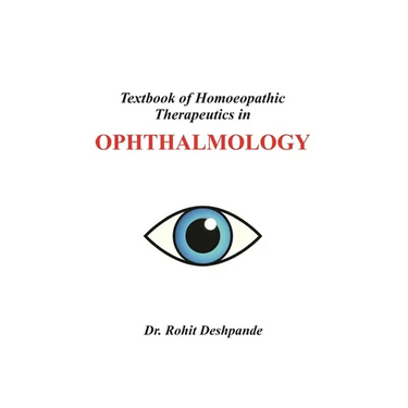 Textbook of Homoeopathic Therapeutics in Ophthalmology