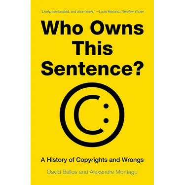 Who Owns This Sentence?: A History of Copyrights and Wrongs