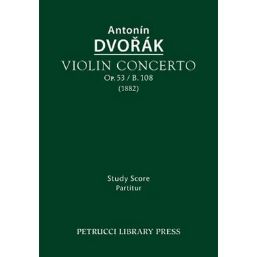 Violin Concerto, Op.53 / B.108: Study score