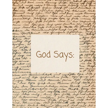 God Says Journal-(Large)