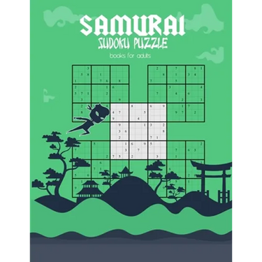 samurai sudoku puzzle books for adults: 500 easy /medium /Hard Puzzles Overlapping Into 100 Samurai Style Puzzle Book With Solutions Entertaining Game