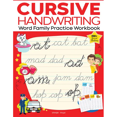 Cursive Handwriting: Word Family: Practice Workbook for Children