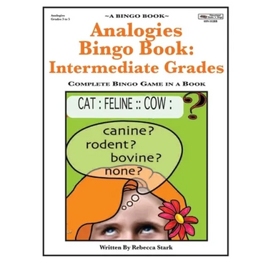 Analogies Bingo Book: Intermediate Grades: Complete Bingo Game In A Book