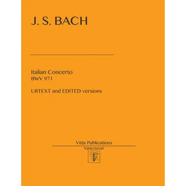 Italian Concerto BWV 971: Edited and URTEXT versions