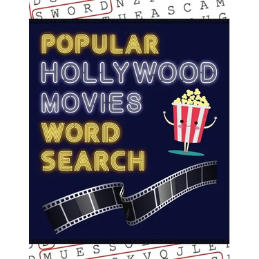 Popular Hollywood Movies Word Search: 50+ Film Puzzles With Movie Pictures Have Fun Solving These Large-Print Word Find Puzzles!