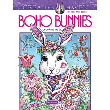 Creative Haven Boho Bunnies Coloring Book