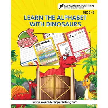 Learn Alphabet with Dinosaurs: Includes Facts and Activities