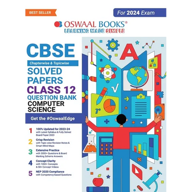Oswaal CBSE Class 12 Computer Science Question Bank 2023-24 Book